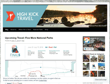Tablet Screenshot of highkicktravel.com